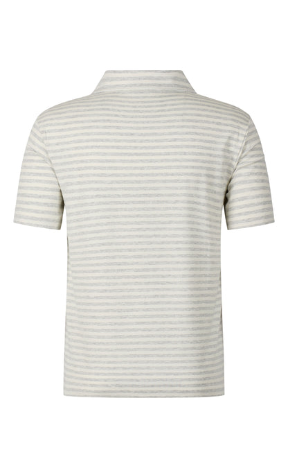 Polo shirt in lightweight, crêpey viscose jersey, relaxed fit