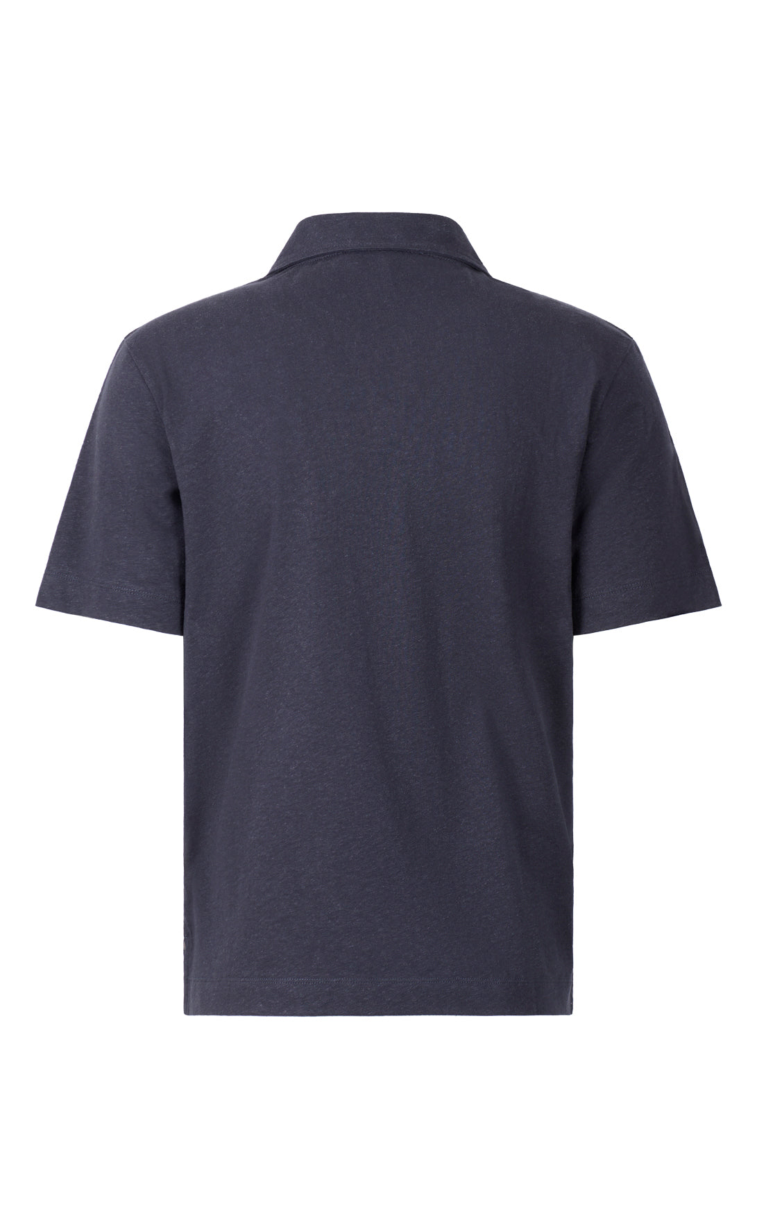 Polo shirt made from a cooling cotton-linen blend, casual fit