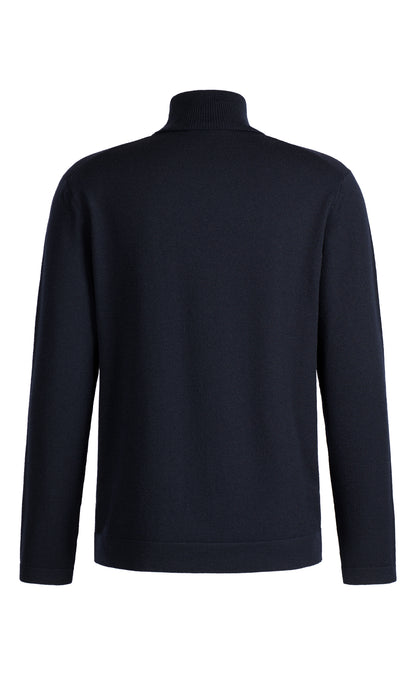 Super comfortable turtleneck sweater made of merino wool with functional stretch, regular fit