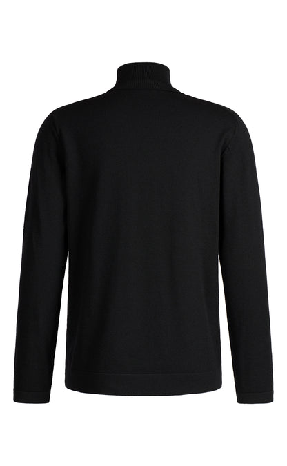 Super comfortable turtleneck sweater made of merino wool with functional stretch, regular fit