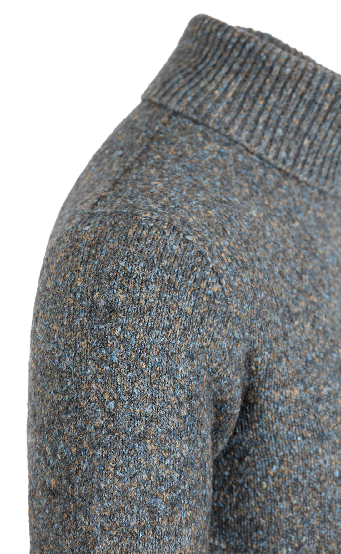 Super soft turtleneck sweater in tweed look, relaxed fit