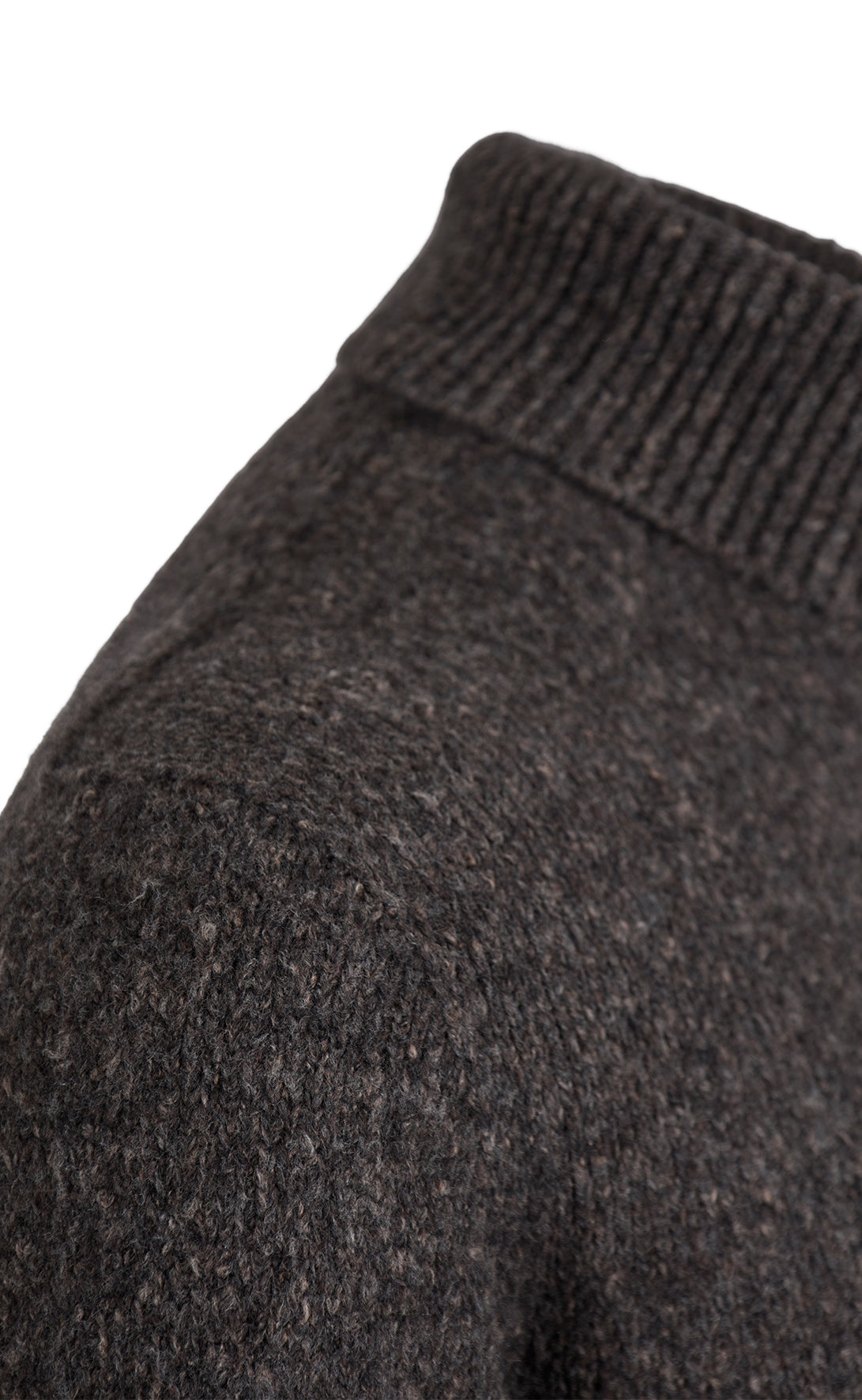 Super soft turtleneck sweater in tweed look, relaxed fit