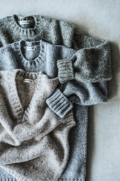 Alpaca wool blend sweater, relaxed fit