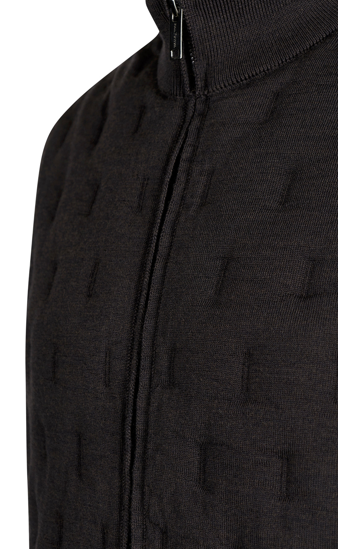 Innovative zip-up gilet in a quilted look made from the finest merino wool, relaxed fit