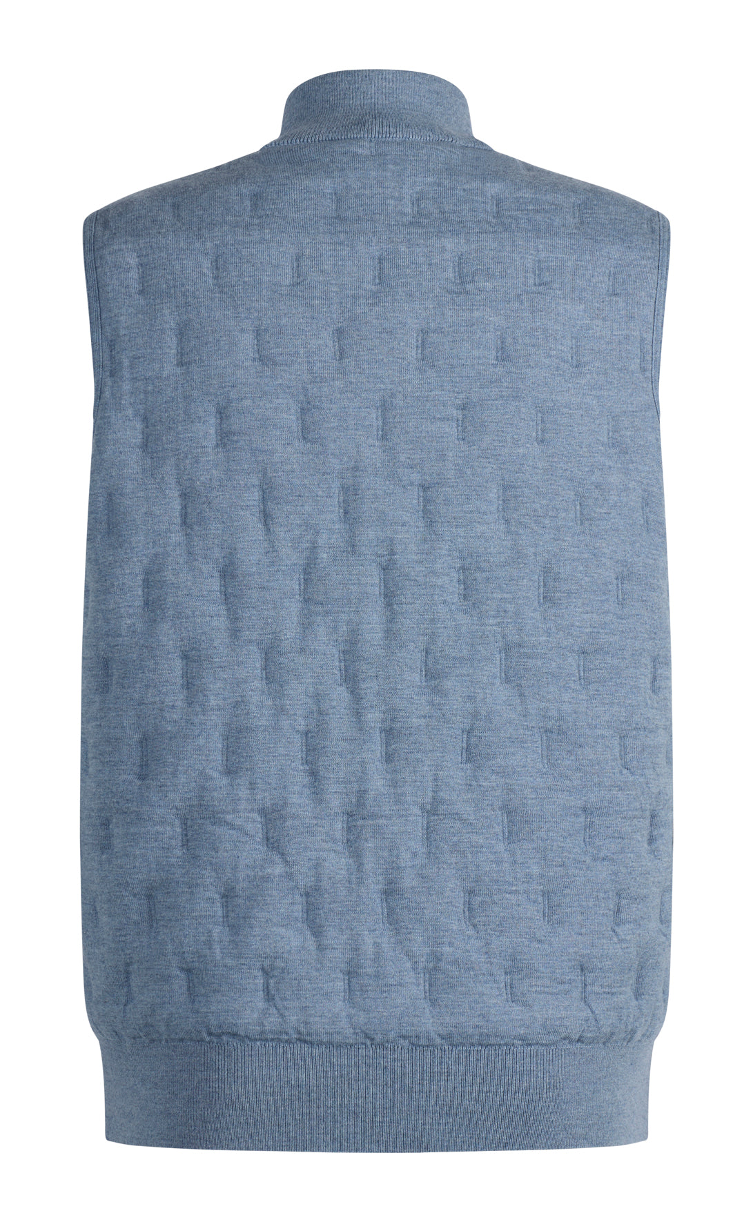Innovative zip-up gilet in a quilted look made from the finest merino wool, relaxed fit