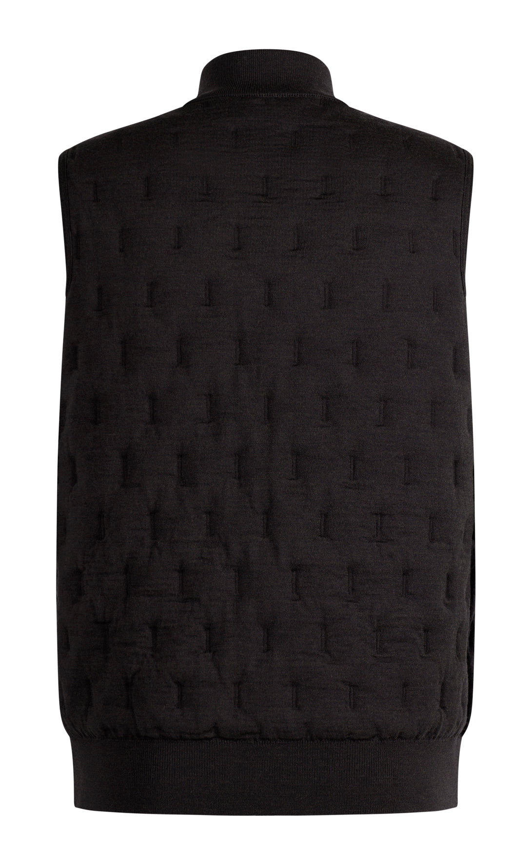 Innovative zip-up gilet in a quilted look made from the finest merino wool, relaxed fit