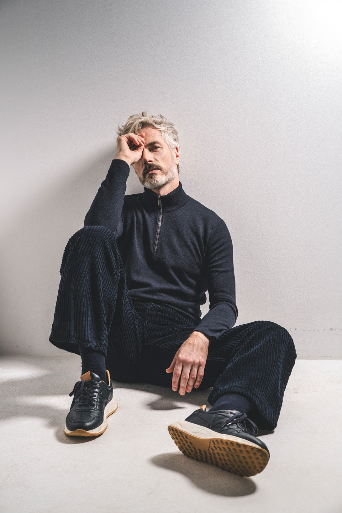Super komfortabler Zipptroyer aus Merinowolle mit funktionalem Stretchanteil, regular fit