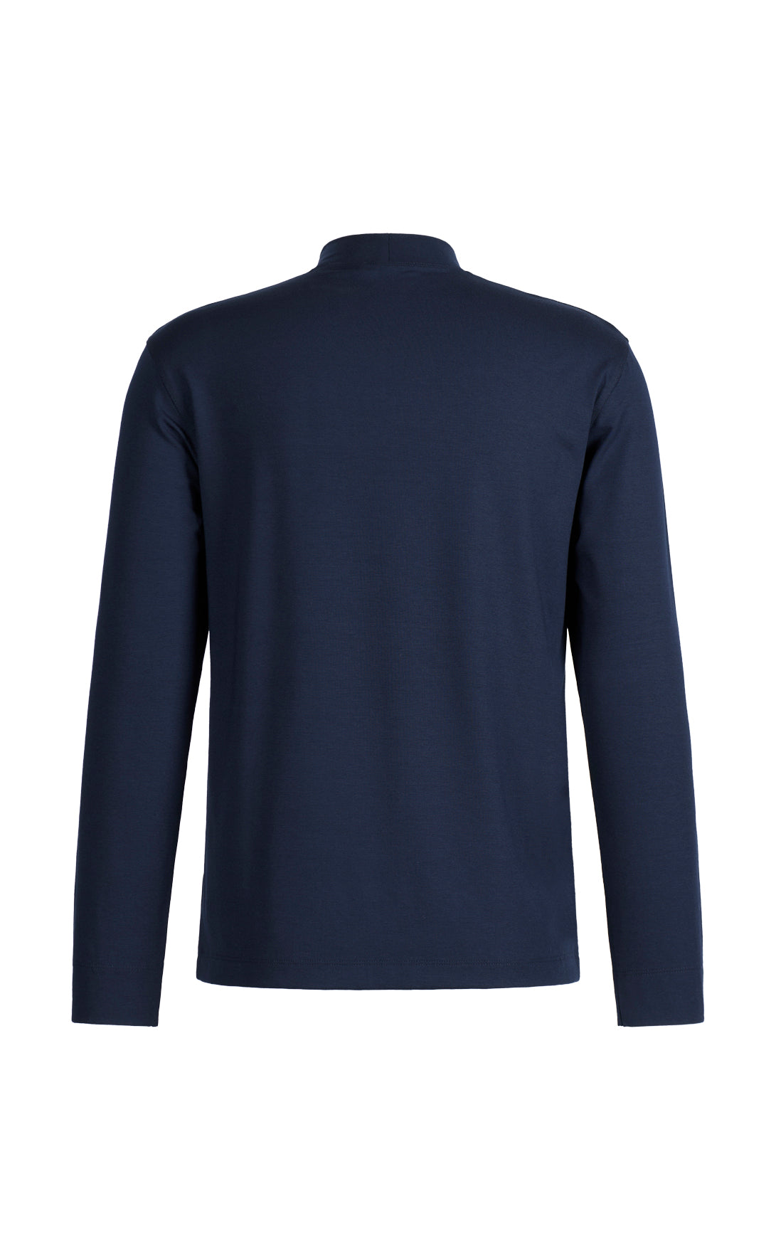 Stand-up collar shirt, long sleeve, viscose stretch