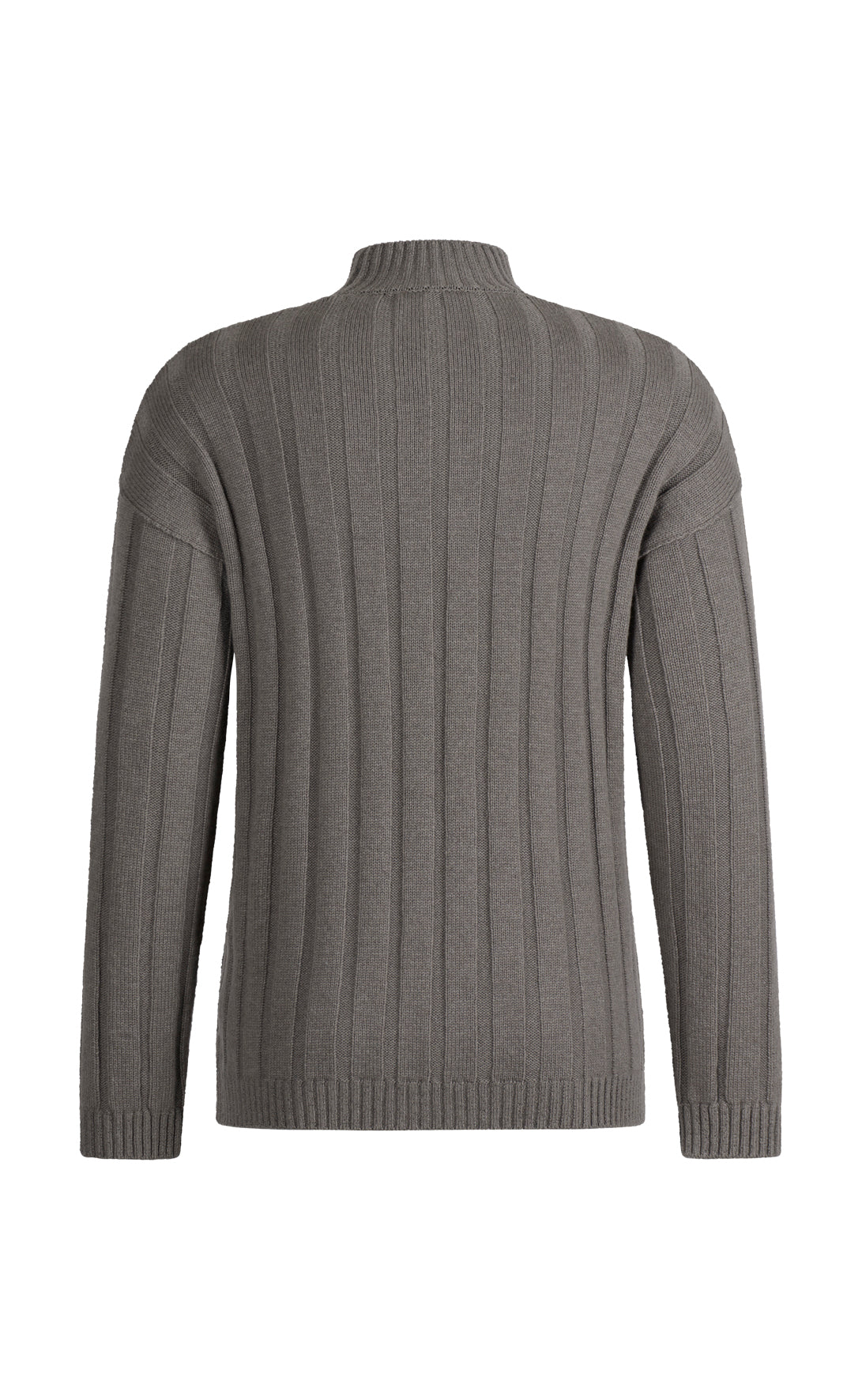 Sophisticated mock neck sweater in a soft, durable cashmere blend, modern fit