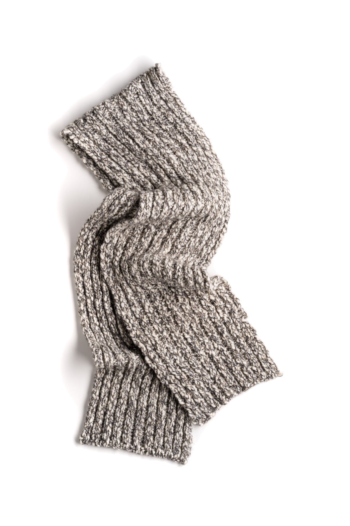 Merino alpaca mouliné scarf