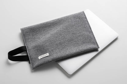 laptop sleeve made of Merino wool felt